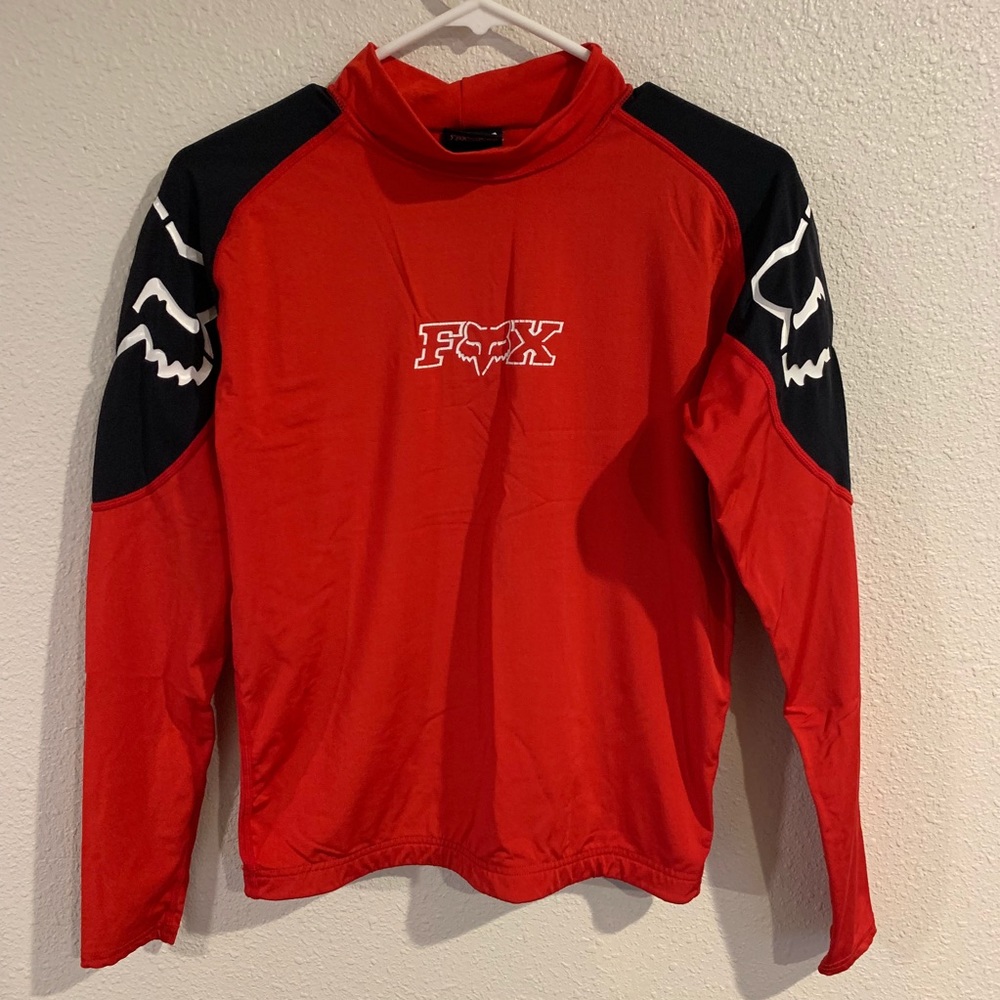 Youth fox nylon/spandex moto shirt